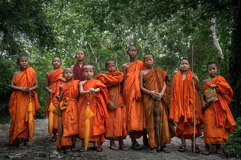 We Are Monks Group of Buddhist novices © Roberto Pazzi