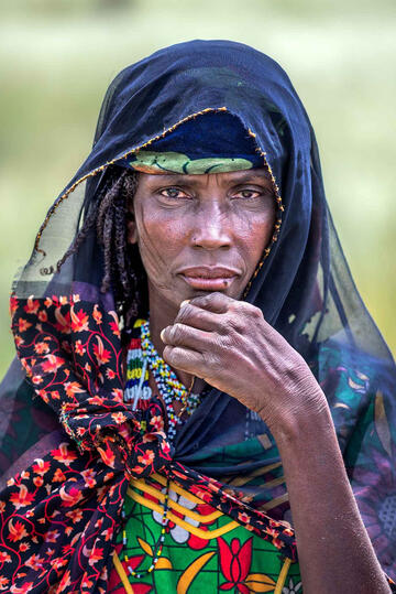 Scars Portrait of a Boudouma woman © Roberto Pazzi
