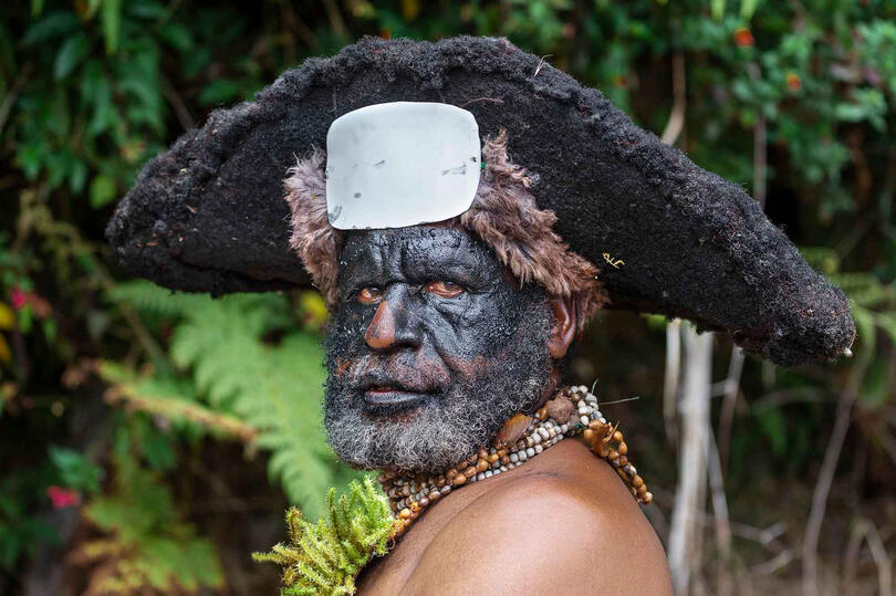 Black Portrait of a Kutumb Tambul tribesman Buy Print