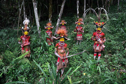 We Are Huli Group of Huli Wigmen Buy Print