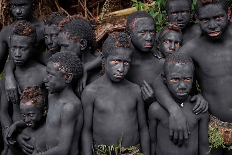 The Tribe of the Charcoal Group of Chimbu people Buy Print