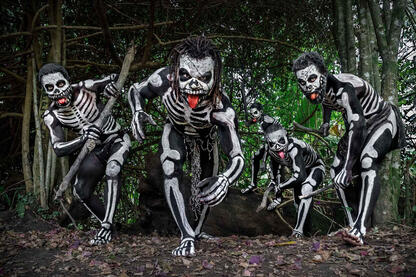 Skeleton Tribe Group of Skeleton people © Roberto Pazzi