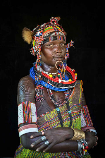 Toposa Girl Portrait of a Toposa girl Buy Print