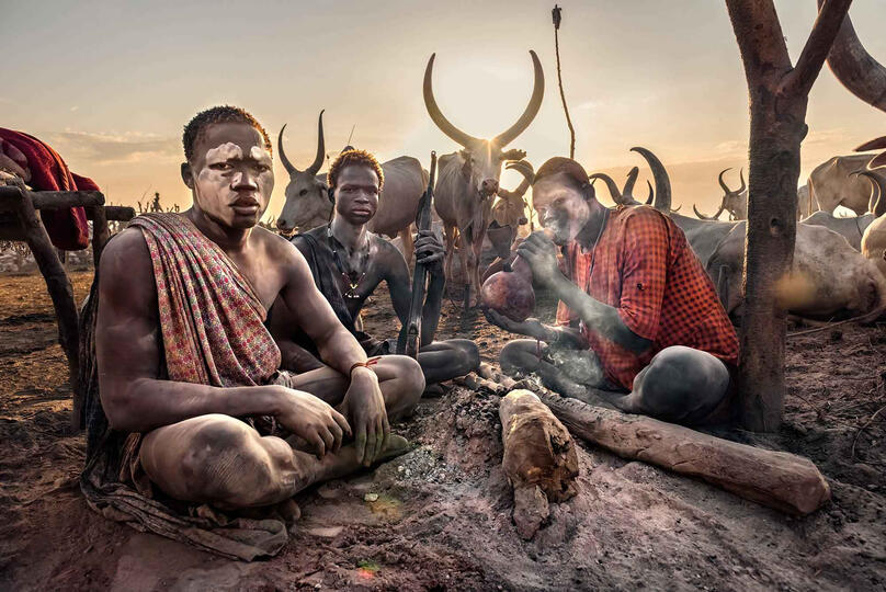 We Are Mundari Group of Mundari tribesmen Buy Print