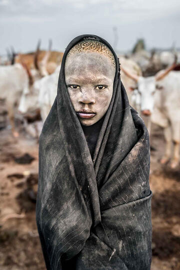 Wrapped in the Dust Portrait of a Mundari child Buy Print