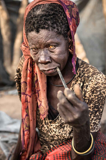 The Old Queen Portrait of an elderly Mundari woman Buy Print