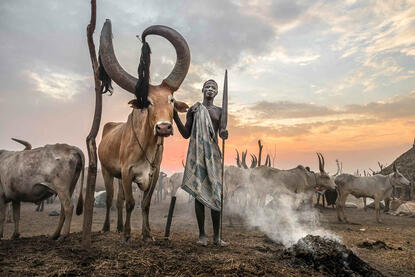 The King of the Cattle Portrait of a Mundari tribesman © Roberto Pazzi