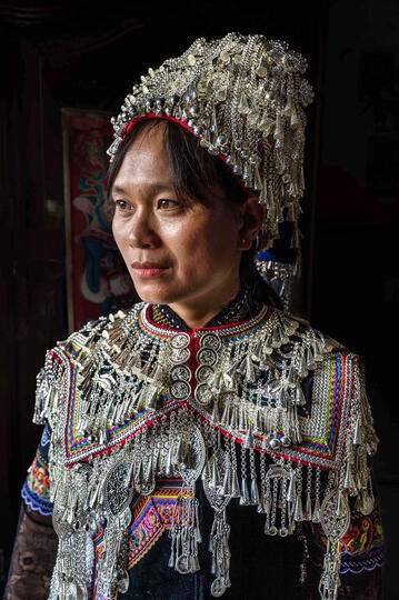 Yi Girl Portrait of a young Yi girl Buy Print