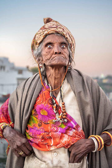 The Actress Portrait of an elderly woman © Roberto Pazzi