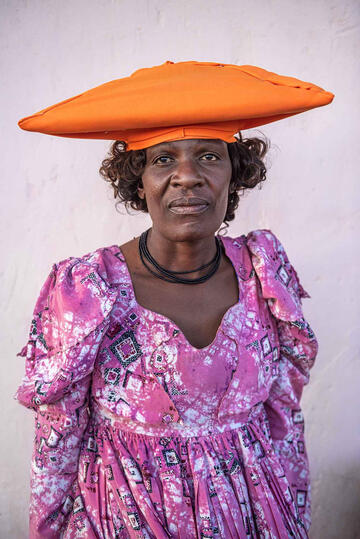 Herero Woman Portrait of a Herero woman in the traditional attire © Roberto Pazzi