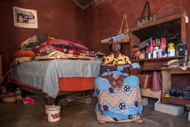 The Last Herero Portrait of a Herero elderly woman living alone in a small empty village © Roberto Pazzi