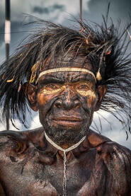 The Elderly Warrior Portrait of an elderly Dani warrior Buy Now