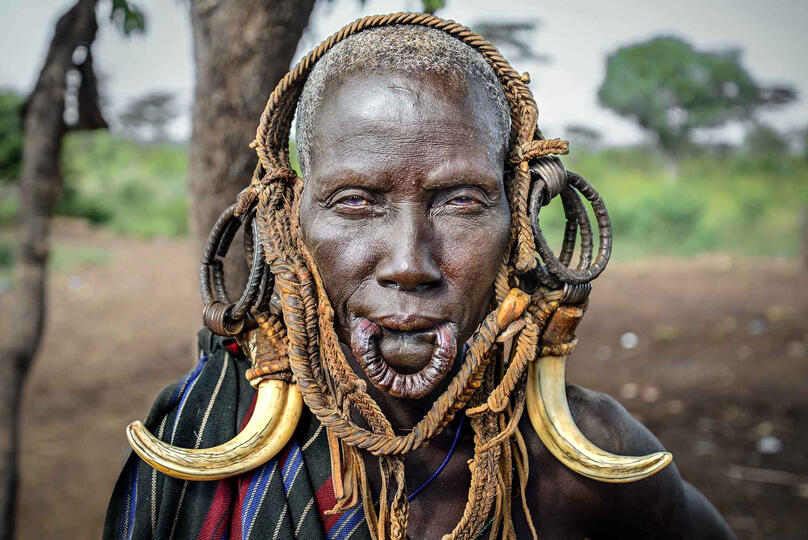 Mursi Woman Portrait of a Mursi woman © Roberto Pazzi