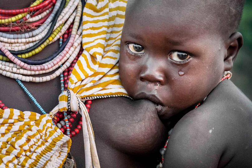 Young Teardrops Portrait of a Kara baby Buy Print