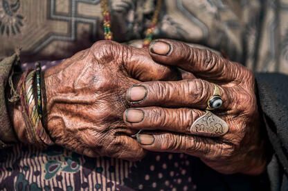 Humble Hands Detail of the hands of an eldely woman Buy Now