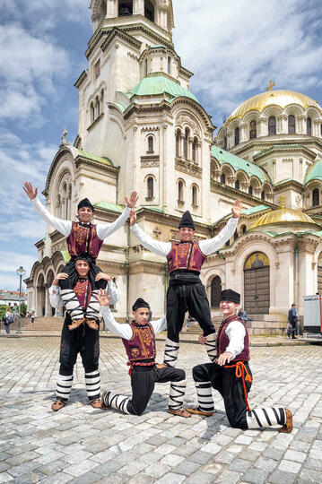 The Cyrillic Alphabet Day Young men celebrating the Cyrillic Alphabet Day in Sofia (Bulgaria) © Roberto Pazzi