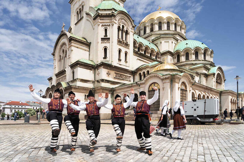 Honoring Traditions Young men celebrating the Cyrillic Alphabet Day in Sofia (Bulgaria) © Roberto Pazzi