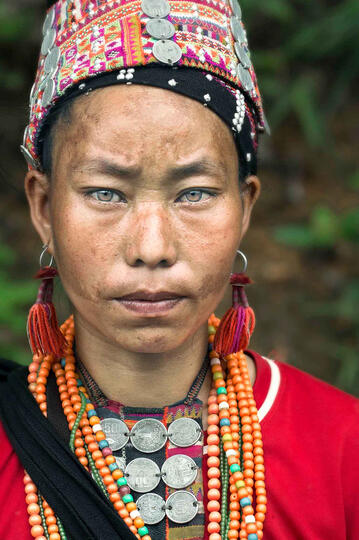 I'm Akha Portrait of an Akha woman Buy Print