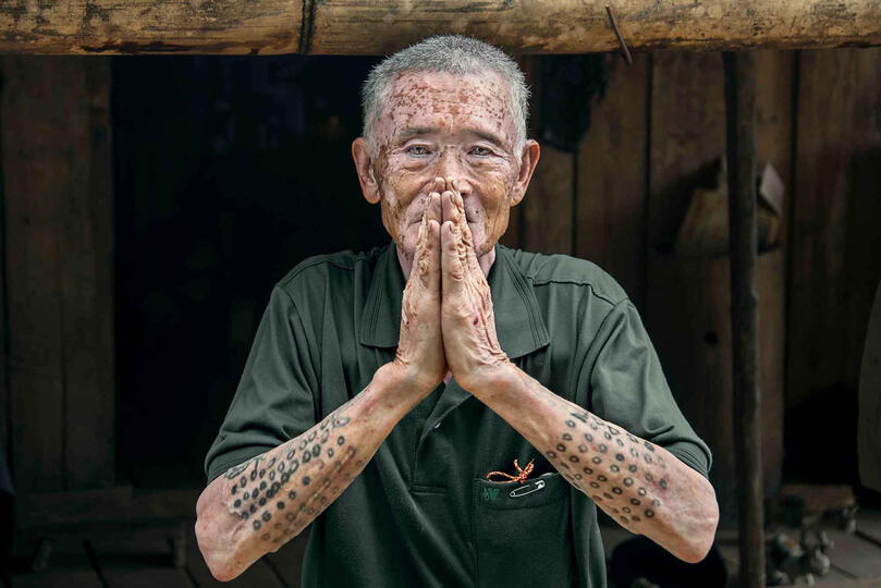Tattoo Portrait of an elderly man © Roberto Pazzi